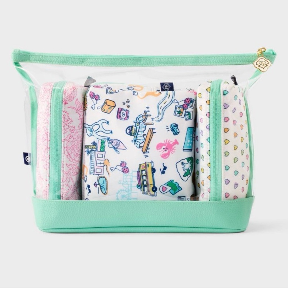 Roller Rabbit Multicolor Travel Pouch Set - Picture 3 of 5
